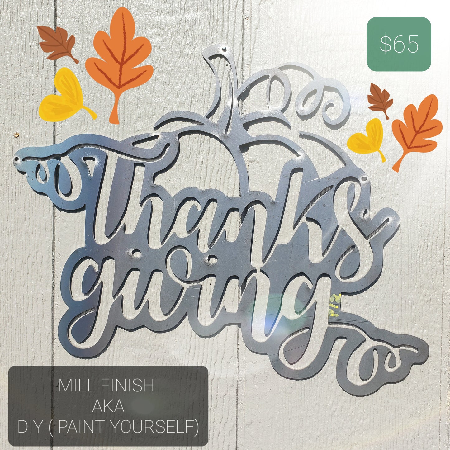 Thanksgiving Pumpkin sign