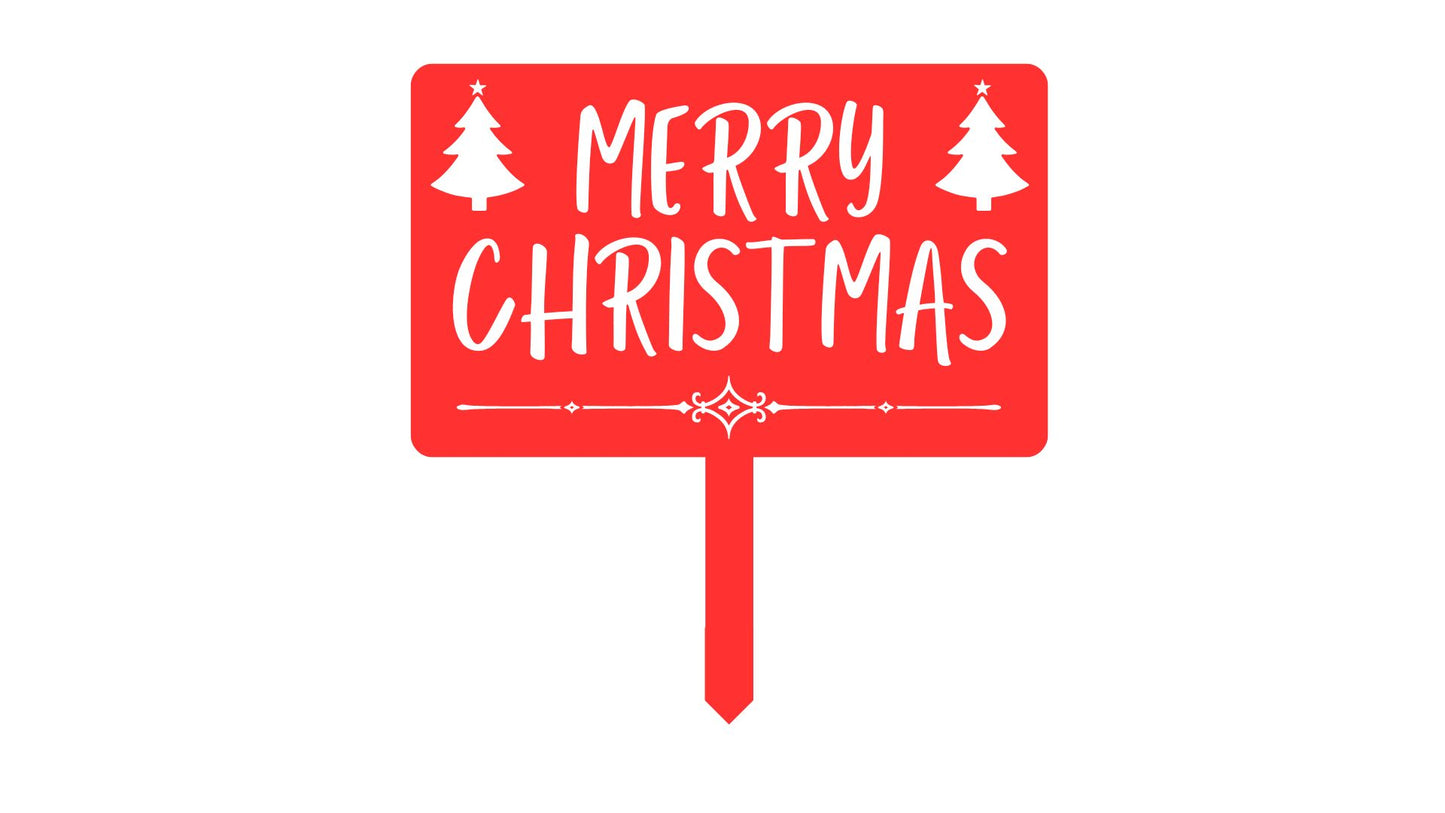Merry Christmas Yard Sign