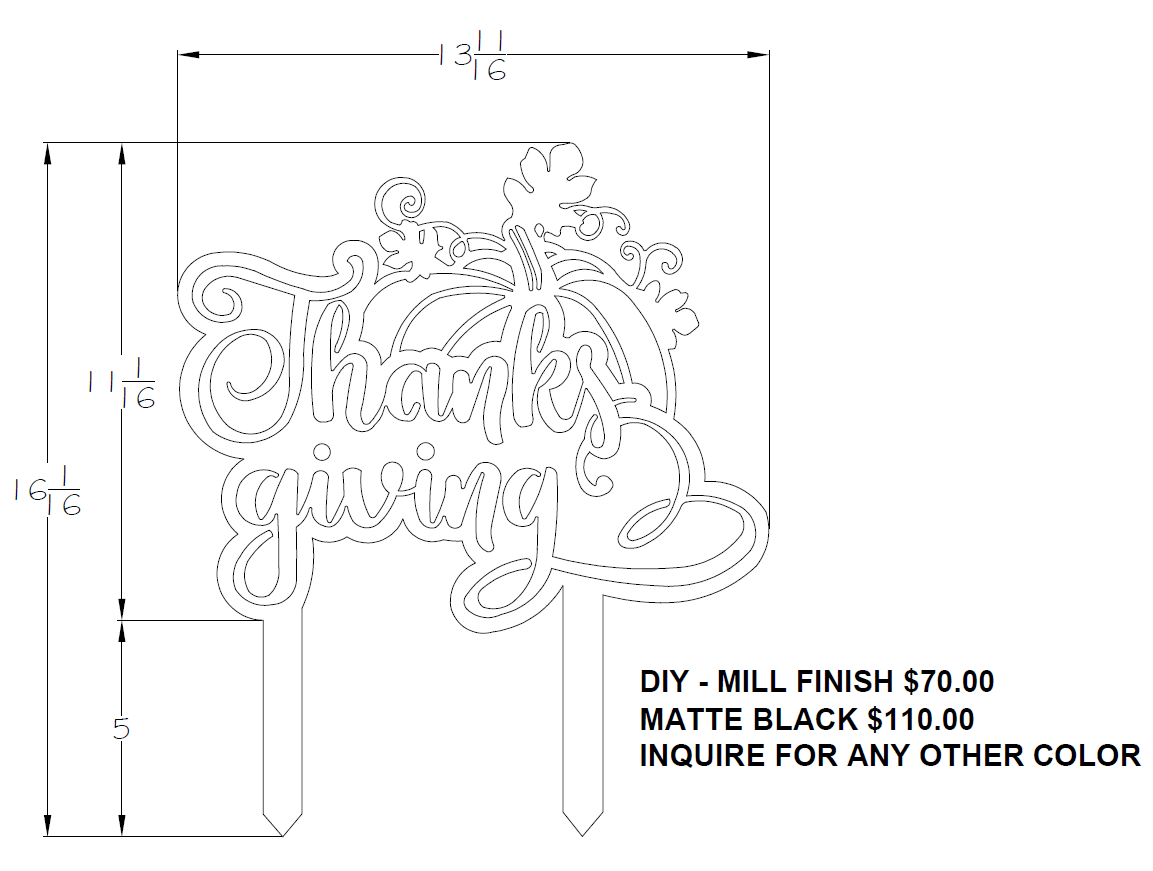 Thanksgiving Lawn Sign