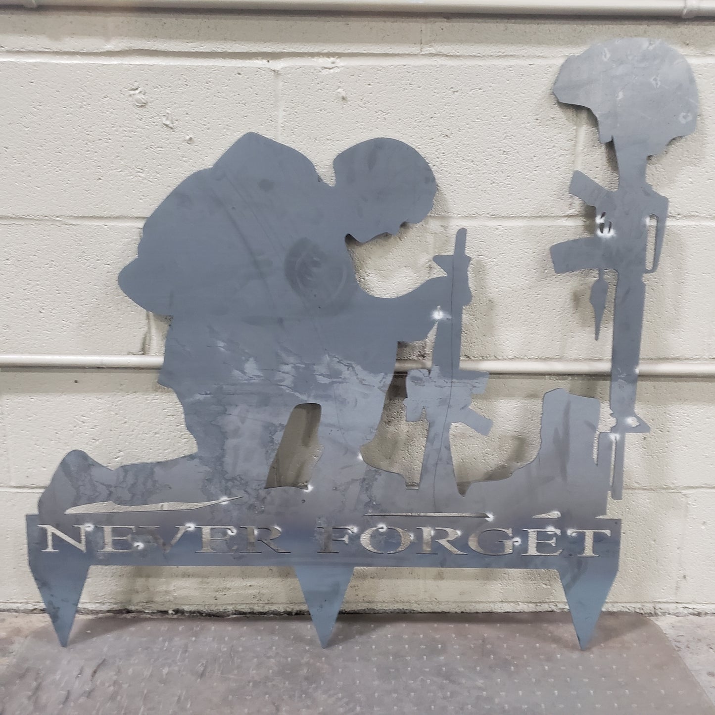 Never Forget / Fallen Soldier Yard sign