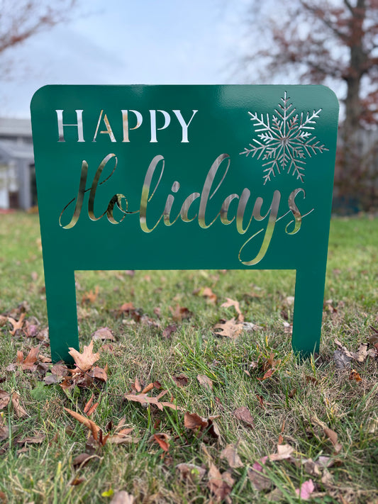 Happy Holidays Yard sign