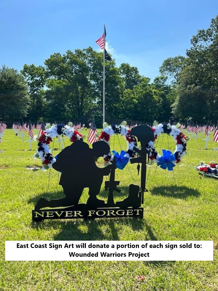 Never Forget / Fallen Soldier Yard sign