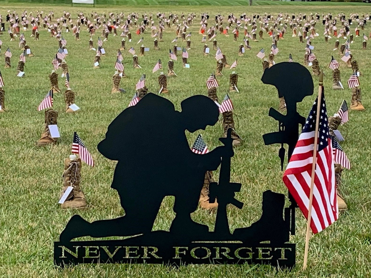 Never Forget / Fallen Soldier Yard sign